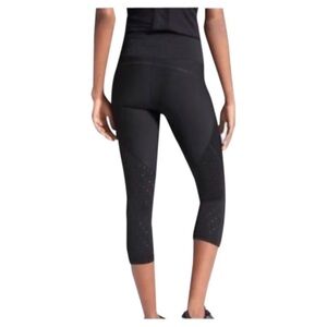 Athleta Trucool Stealth Black Laser Cut Tights/Leggings Sz. S Athleisure Active